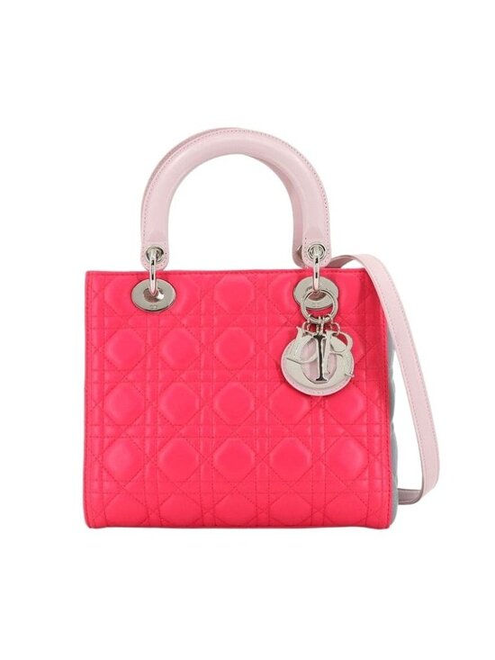Christian Dior Handbags - Christian Dior Cannage Lady Medium 2way Hand Bag